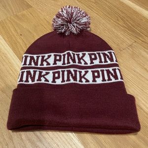 EUC Victoria’s Secret Pink brand beanie winter hat